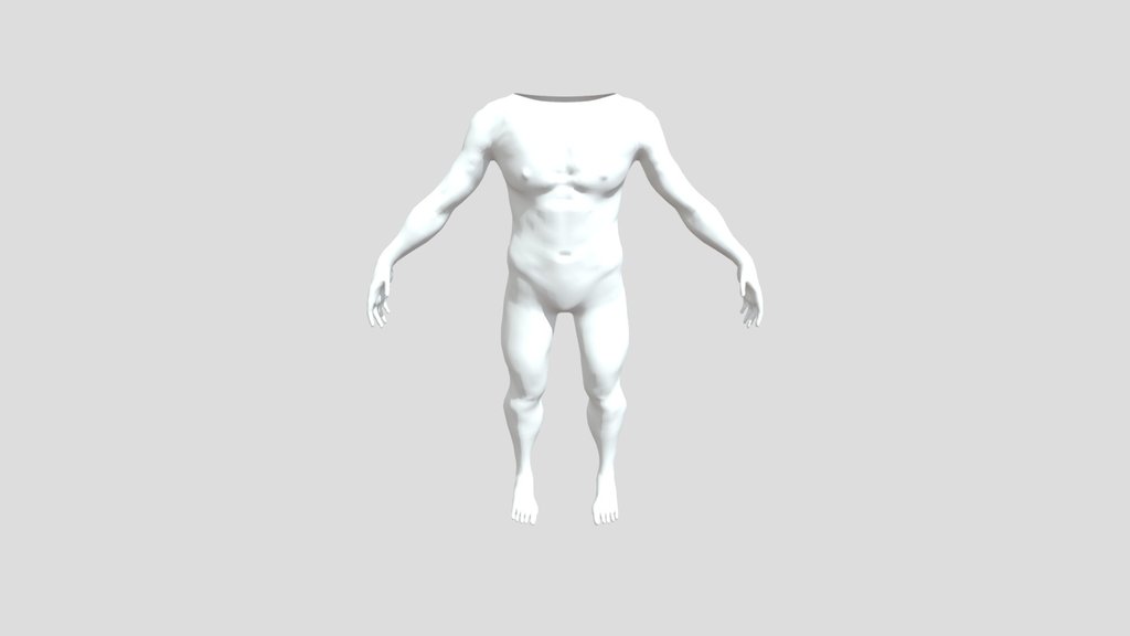 Realistic Male Body Base