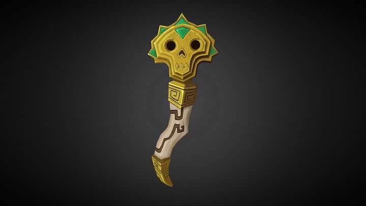 TPS - Stylized Modeling & Texturing 2 - Wand 3D Model