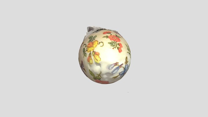 floral egg 3D Model