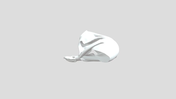 women scarf 3D Model