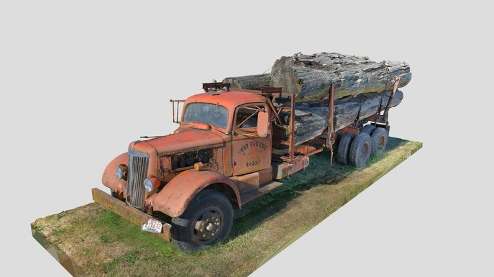 Logging Truck 3D Model