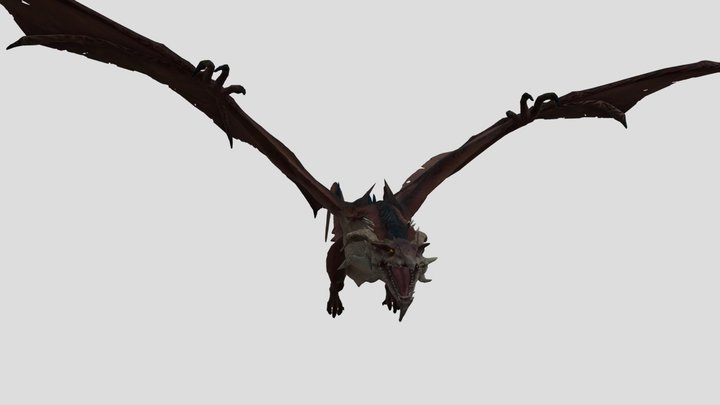 Demon Dragon Full Texture 3D Model