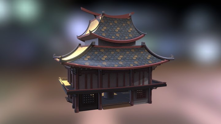 Hanamura's castle 3D Model