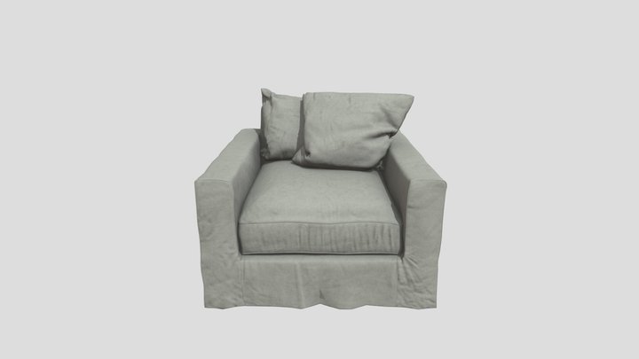 Sillon 104 Zinc 3D Model