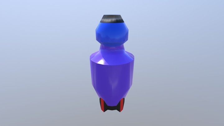 Space Bottle 3D Model