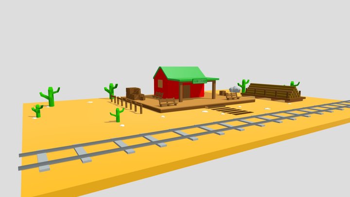 train_station 3D Model