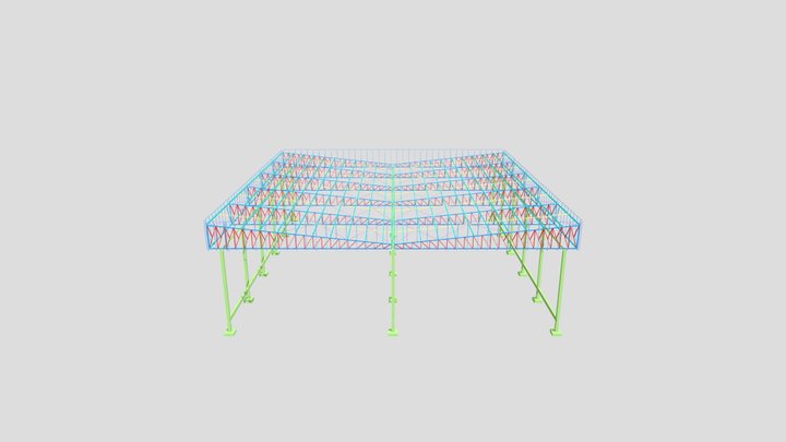COBERTURA QUADRA DE TENIS CASIMIRO DE ABREU 3D Model