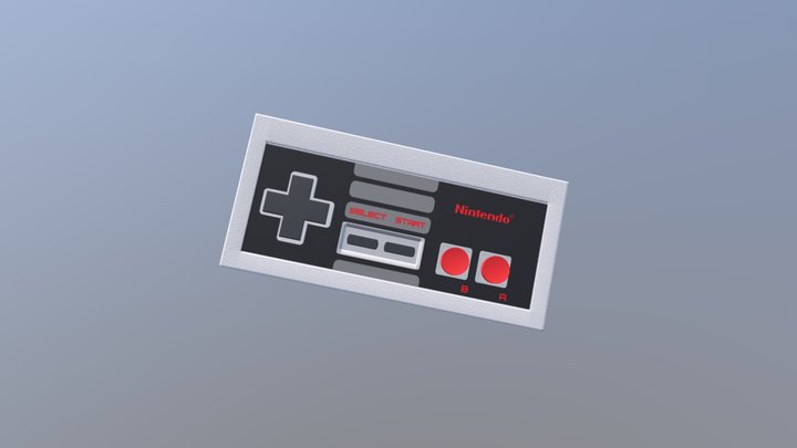 Nes Controller - Nintendo Entertainment System 3D Model