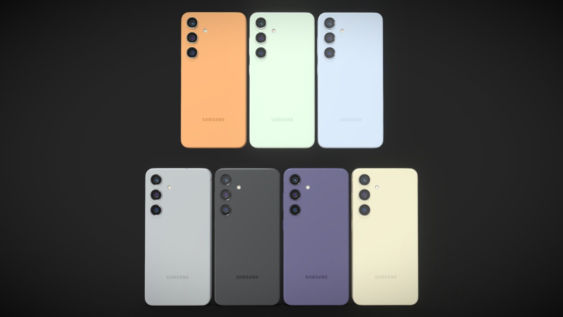 Samsung Galaxy S24 and S24 Plus and S24 Ultra All Colors V1 - 3D Model by  madMIX