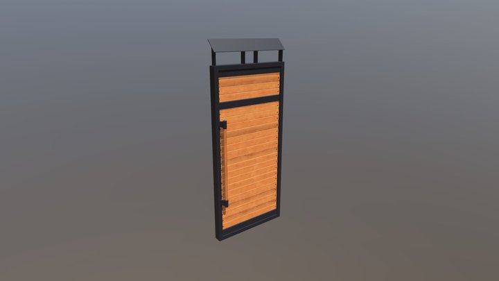 Fence Small Door 3D Model