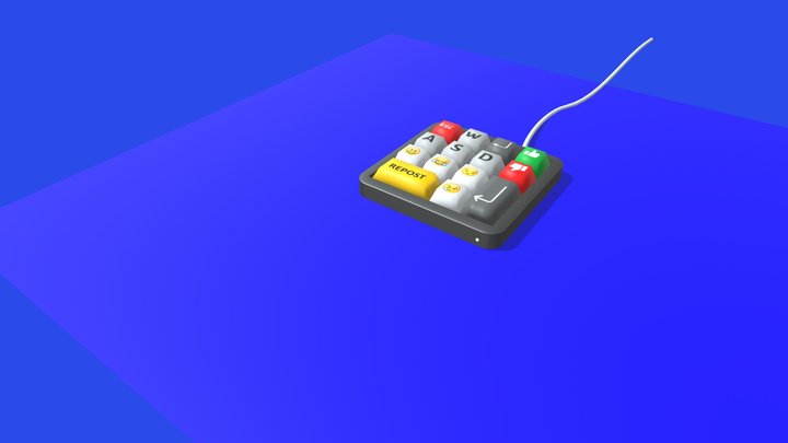 Mini keyboard 3D Model
