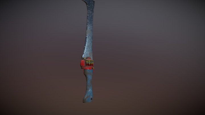 Hooked Electric Blade 3D Model