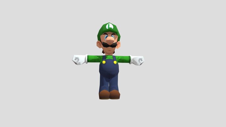 Wii - Mario Kart Wii - Luigi 3D Model
