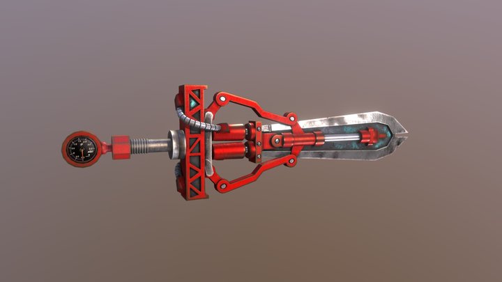 Fortnite - Hydraulic Sword 3D Model