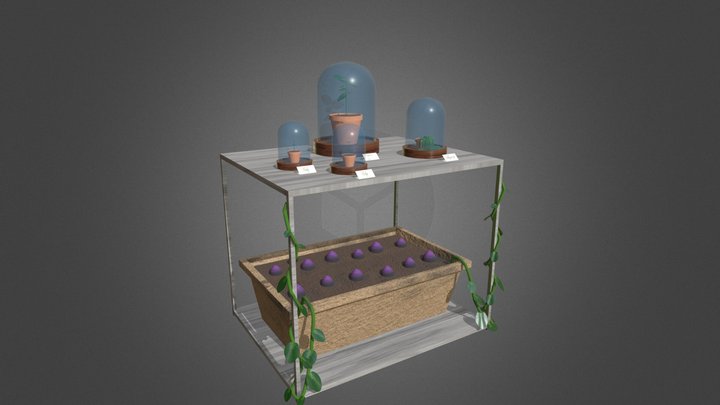 Asset 2 - Floral Display 3D Model