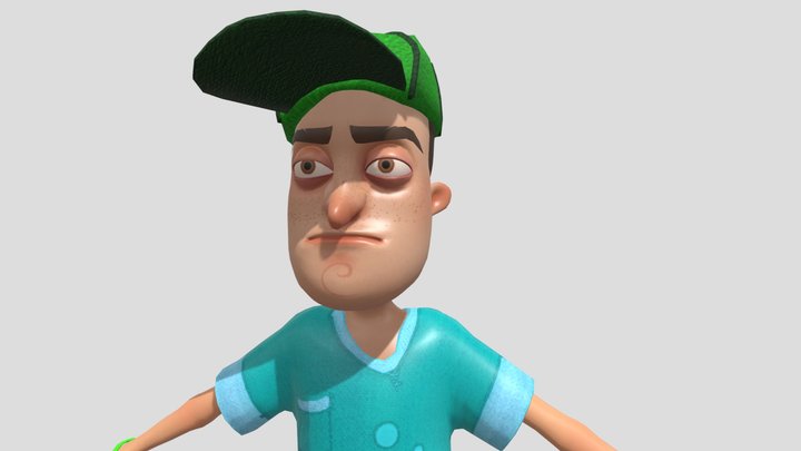 Hello Neighbor Nick Roth Act 1 Blender rig 3D Model
