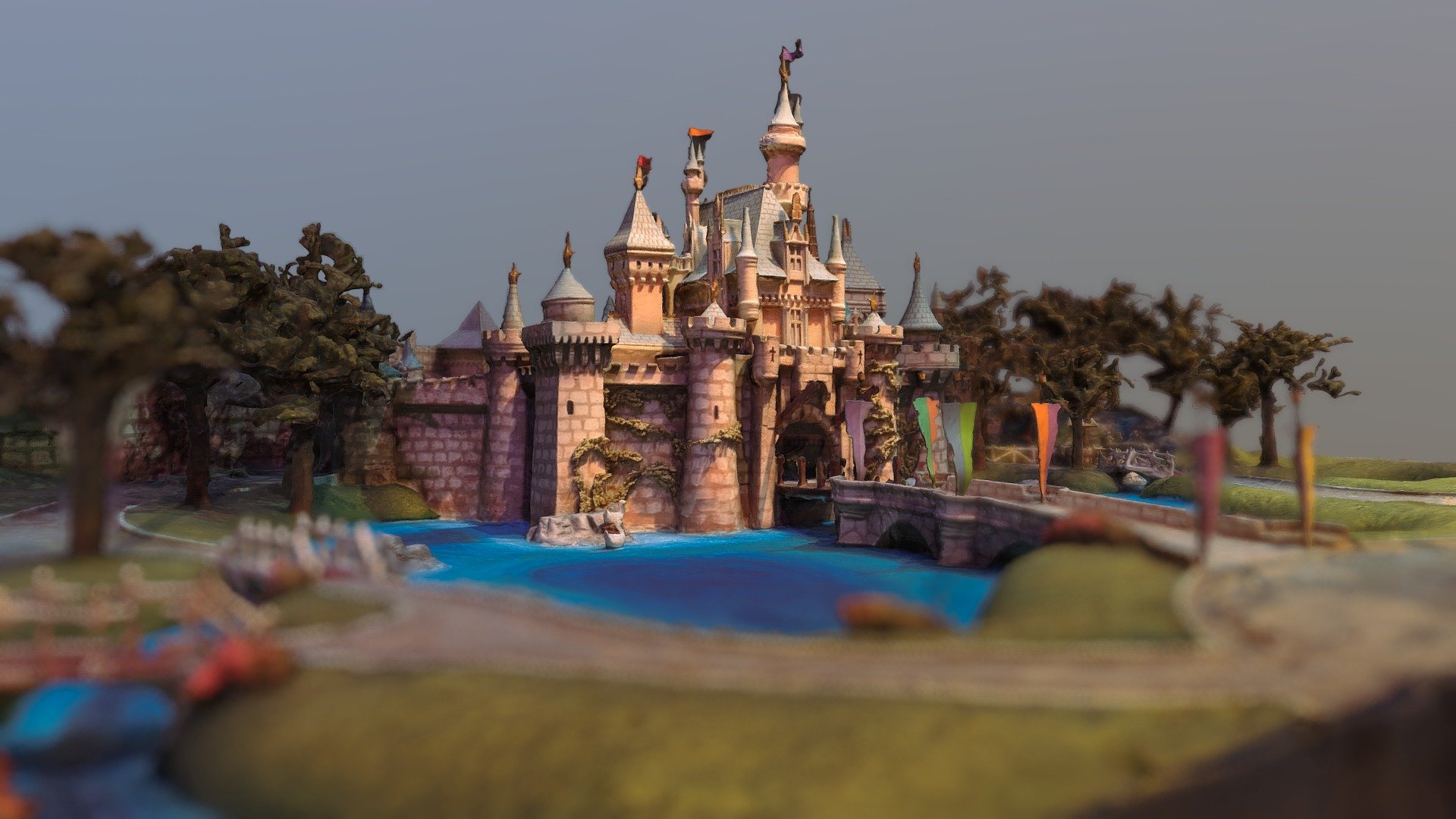 Sleeping Beauty Castle Model - Download Free 3D model by Reverse