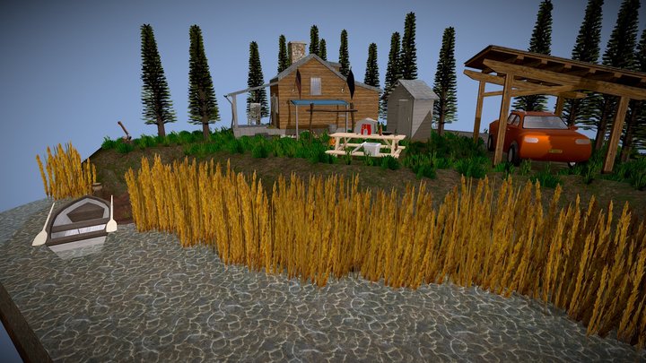DAE Diorama - Forest Loner 3D Model