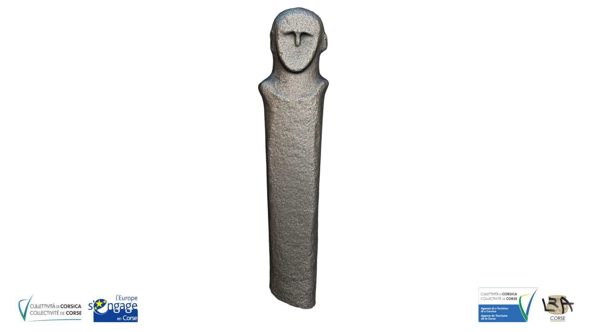 Statuemenhir de Tavera Matcap 3D model by Lra Laboratoire Régional
