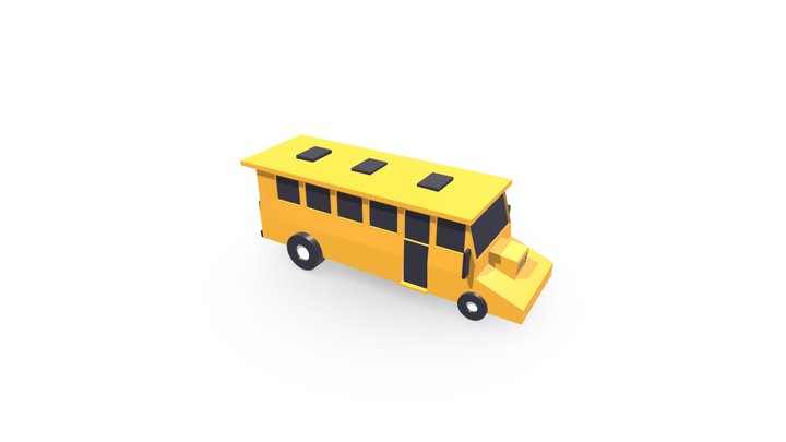 Bus LowPoly (free) 3D Model