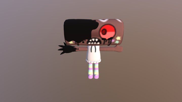 Twisted Cosmo's Attack face 3D Model