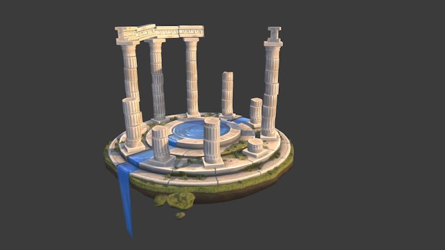 Greek Ruins 3D Model
