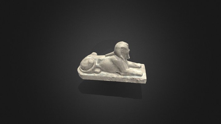 تمثال تحتمس الثالث على هيئه ابو الهول 3D Model
