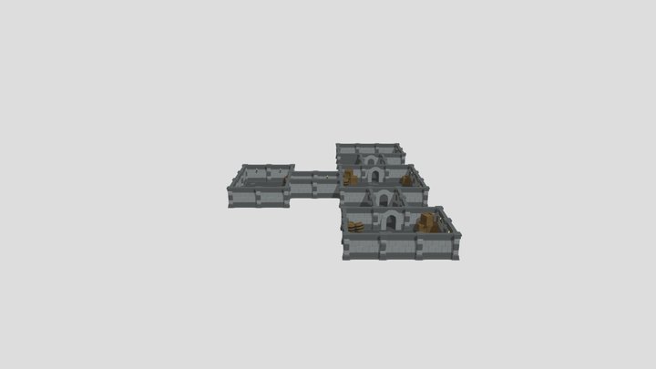 Modular Dungeon 3D Model