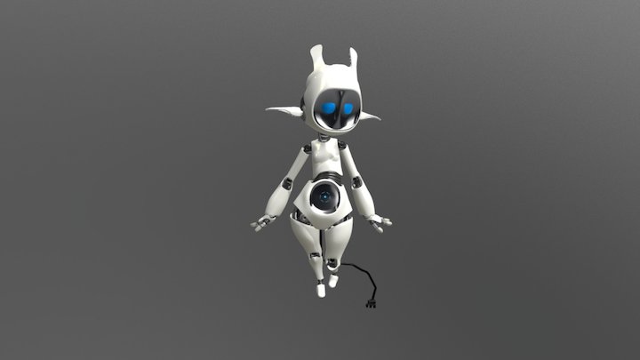 Little Plug-Bot 3D Model