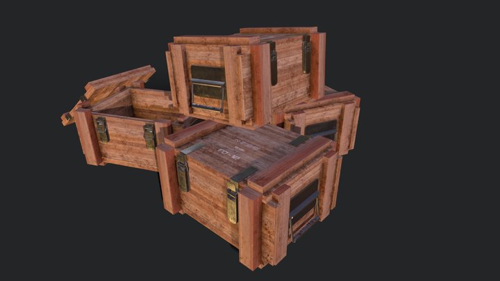 ArmyCrate 3D Model