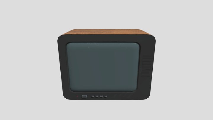 Old Soviet TV 3D Model