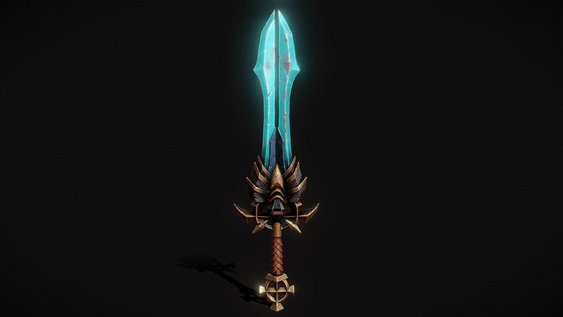 Stylized Sword - 3D model by MagicBean _神奇豆豆 (@magic_bean) [1916edd ...