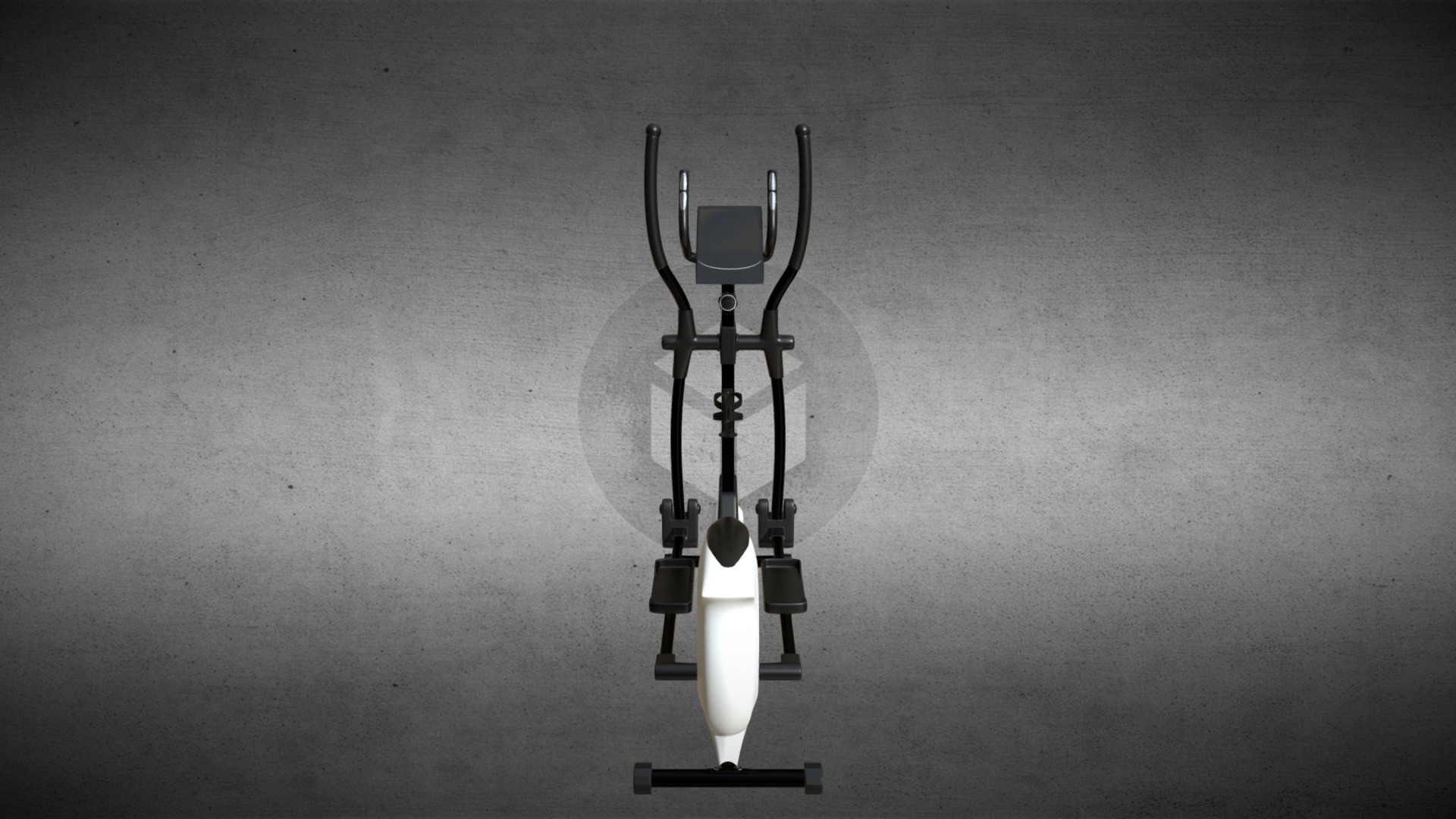 3D model Cross-trainer - This is a 3D model of the Cross-trainer. The 3D model is about a light fixture from a ceiling.