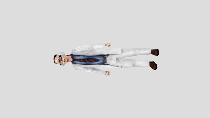 Scientist_from_blue_shift_ 3D Model