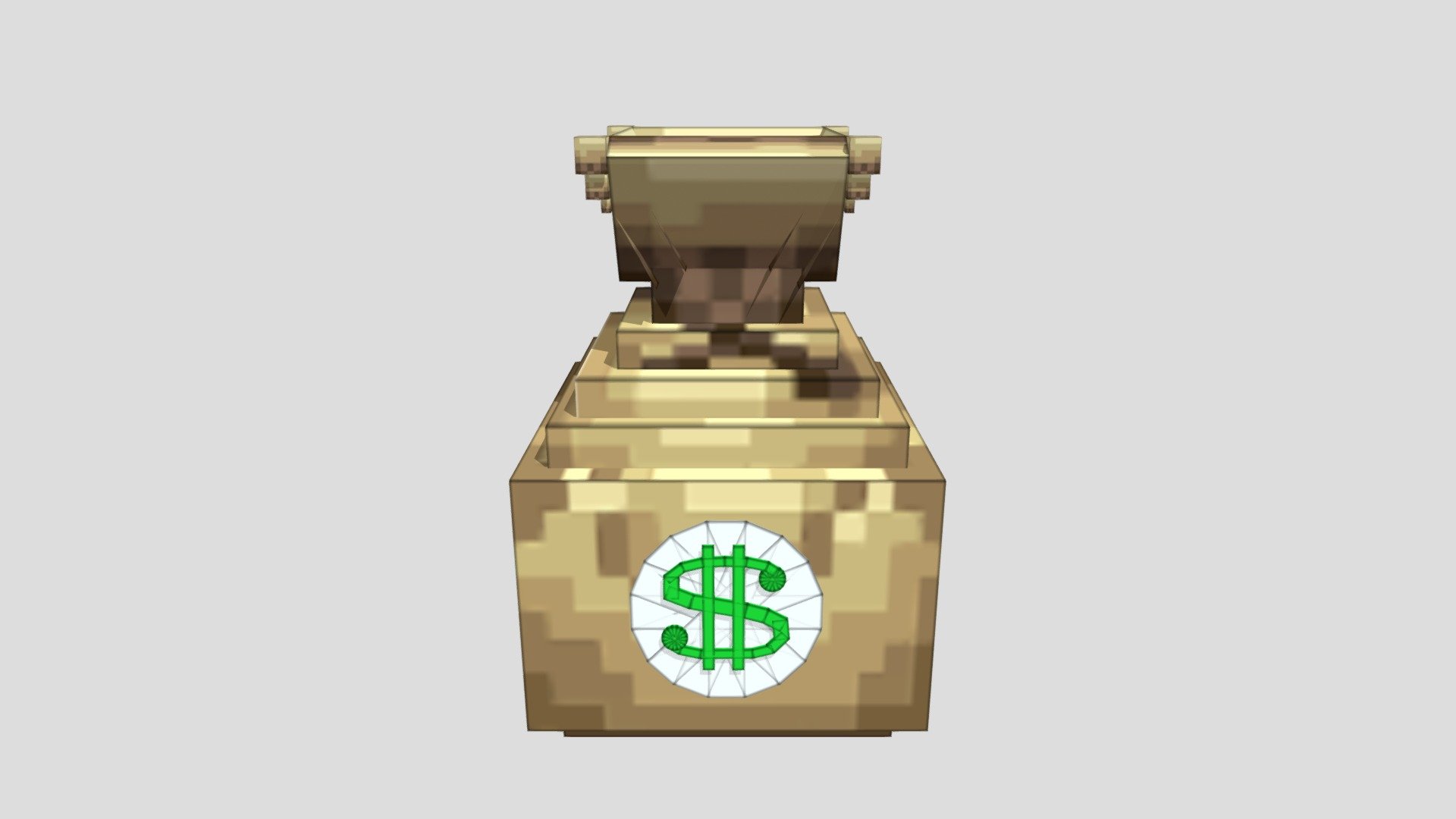 Minecraft Money Bag - Download Free 3D model by Tdurr [1917362] - Sketchfab