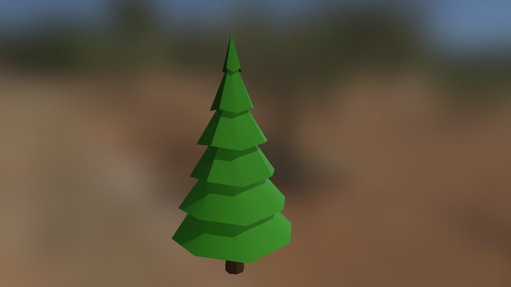 Low Poly Pine Tree