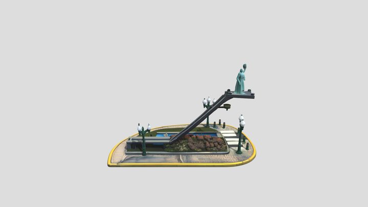 Street+statue+3d+model – Gratis 3D-model STL