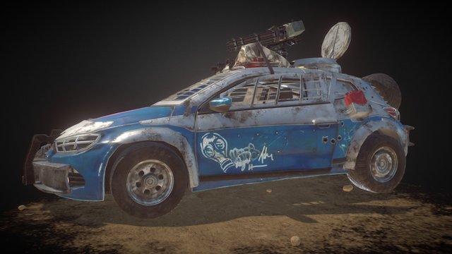 Post Apocalypse Vehicle 3D Model