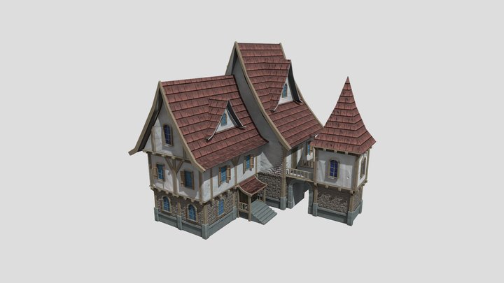 Stilized house 3D Model