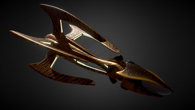 Drakh Fighter 3D Model