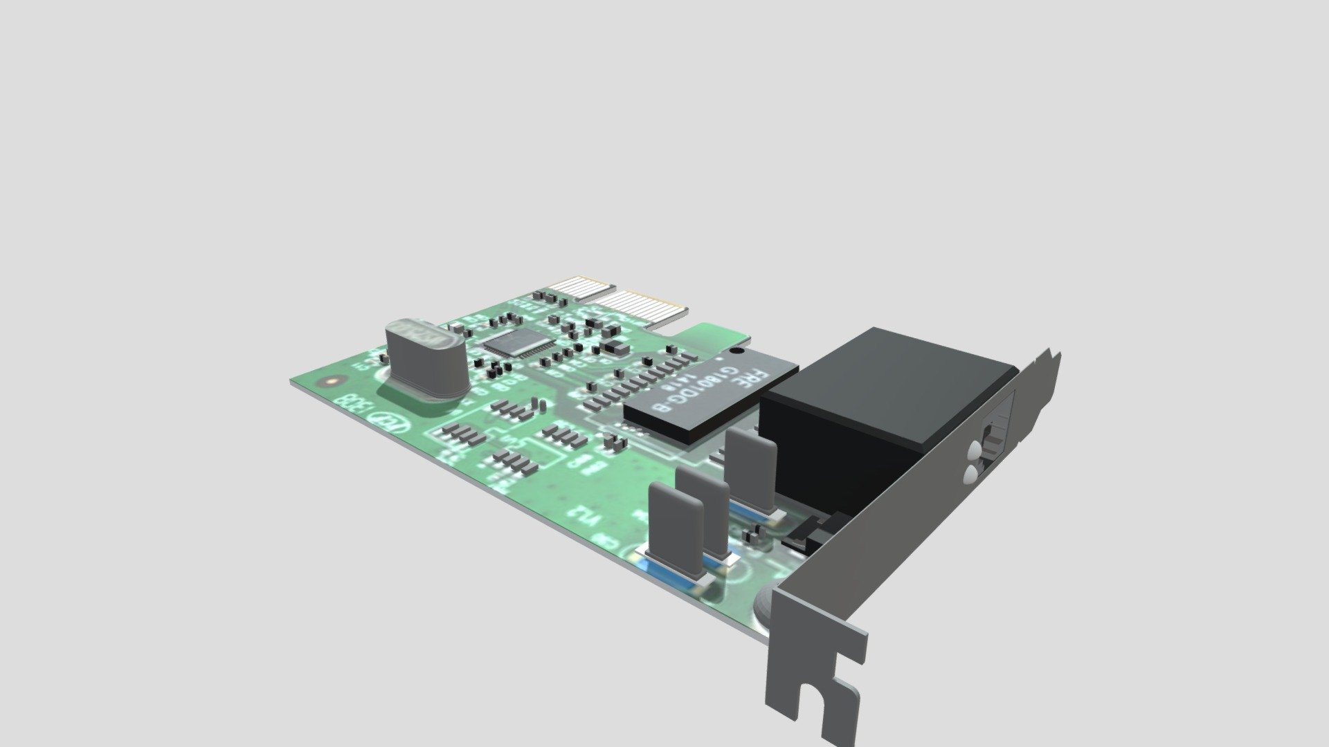 Network Interface Card Download Free 3D model by