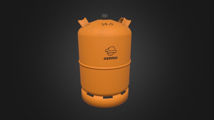 New Repsol Butane Can 3D Model