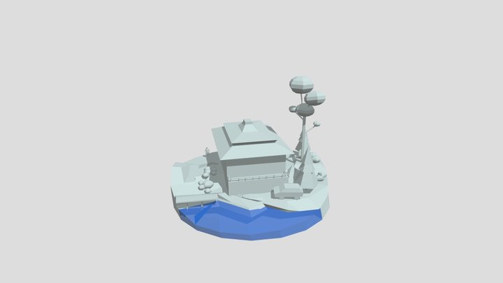 Grandmother's House Blockout 3D Model