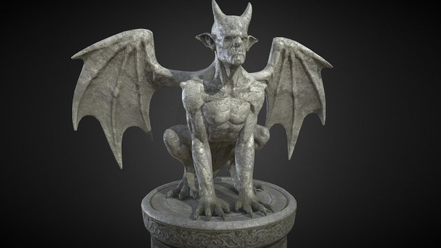 Gargoyle Statue 3D Model