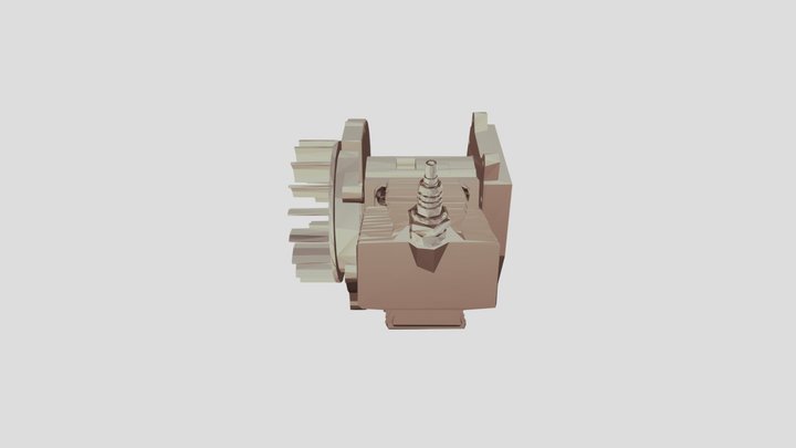 Pocket Bike Engine 3D Model