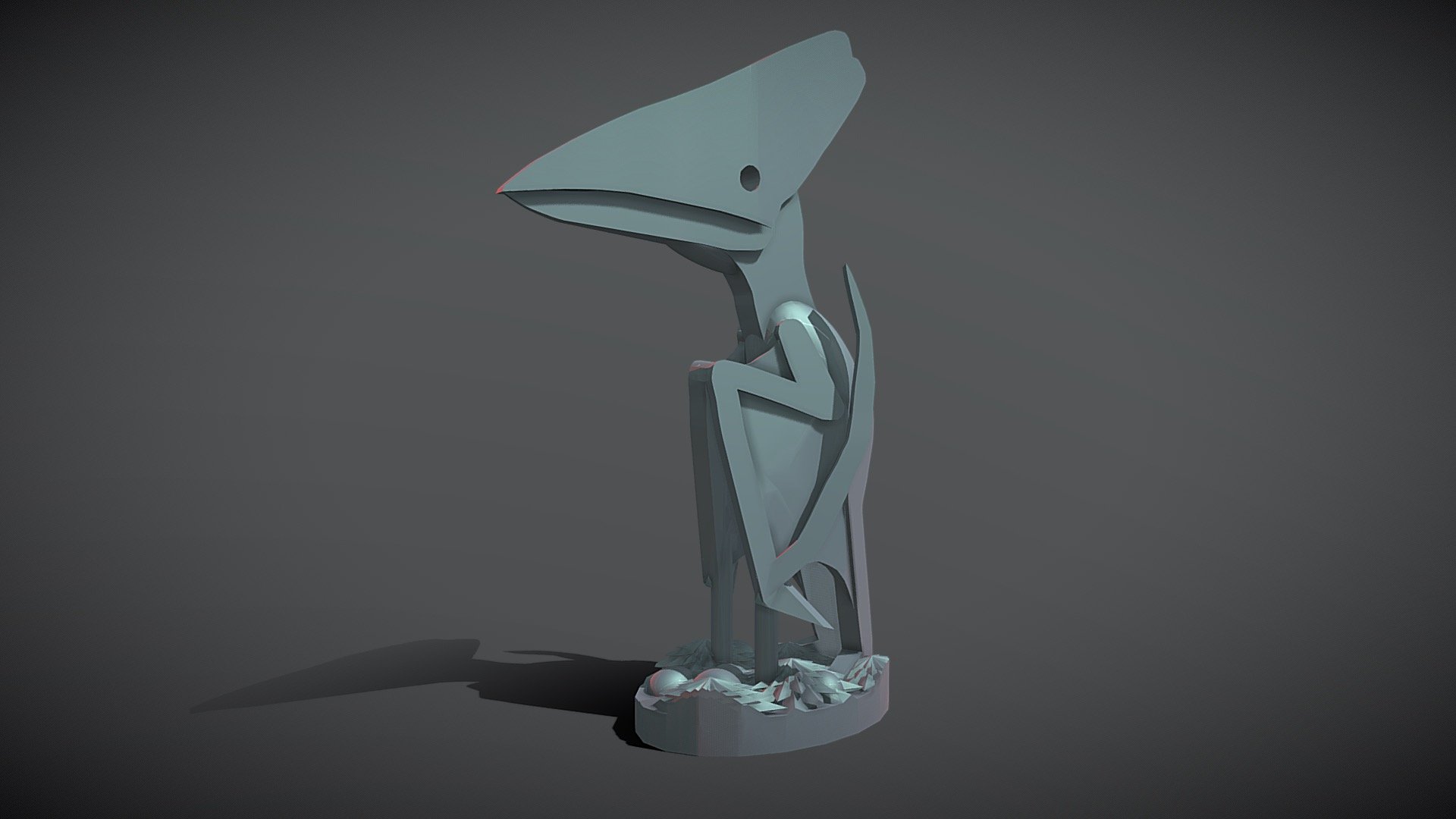 Thalassodromeus Standing On Two Download Free 3D Model By 