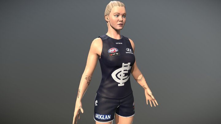 AFLW - Tayla Harris 3D Model