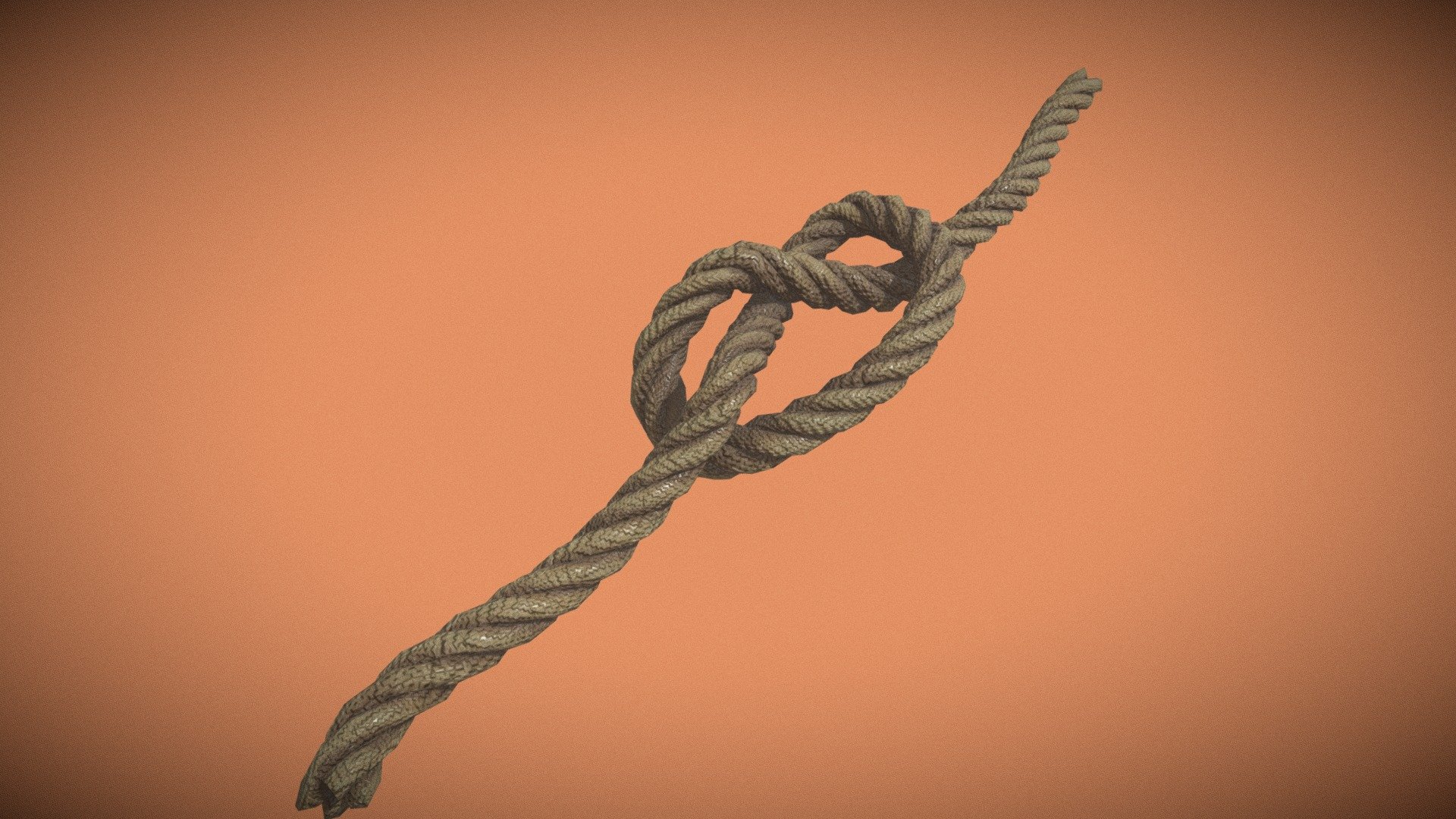 Rope Knot / PBR Model Buy Royalty Free 3D model by DusanGavrilovic