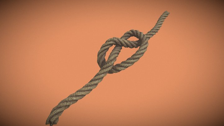 Rope Knot / PBR Model 3D Model