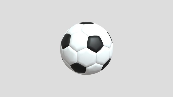 Football Ball. Free, Low polly model